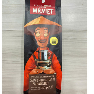 Cà Phê rang xay Hương Hạt Dẻ Mr Viet 250g - Mr Viet hazelnut ground coffee