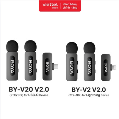 Micro không dây BOYA BY-V2/ BOYA BY-V20 Chính hãng