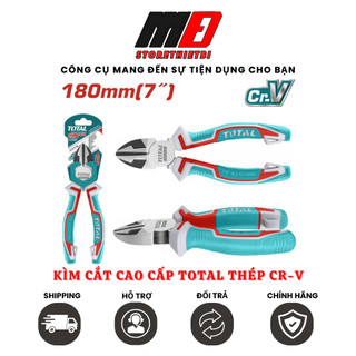 Kìm cắt cao cấp 7" total / tht230706s / chất liệu bằng thép cr-v / tiết kiệm 30% sức mạnh