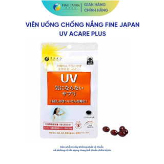 Viên Uống Chống Nắng Fine Japan Uv Care Plus Hạn Chế Lão Hóa Da, Giúp Da Sáng Mịn 30 Viên