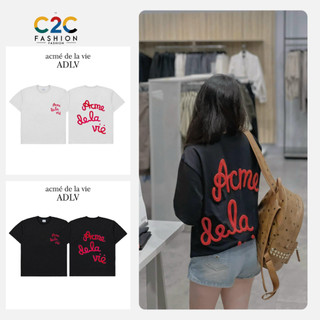Áo thun BOXY in ADLV 3D cổ tròn tay ngắn chất liệu cotton 100% thoáng mát, thấm hút mồ hôi C2C FASHION