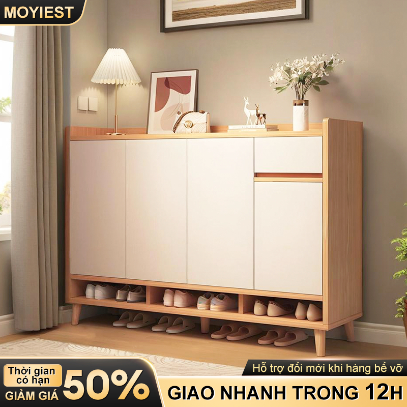 MY Tủ giày gỗ thông minh hiện đại kệ giày nhiều ngăn chứa chất gỗ chống thấm phong cách hiện đại.