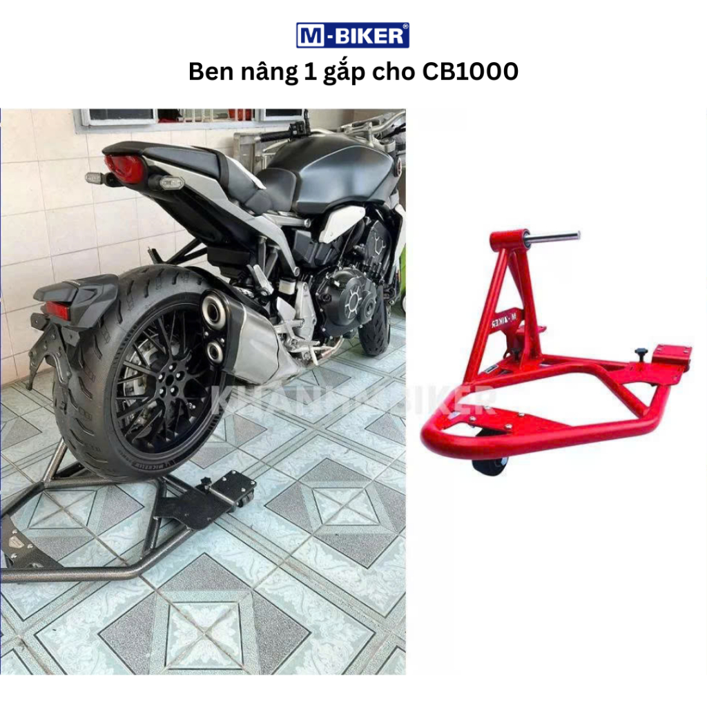 Ben nâng cho CB1000 các đời, Ben nâng xe Honda CB1000 Neo một gắp MB143, Ben nâng một gắp M-Biker