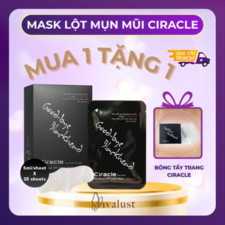 [Hộp 20 Miếng] Mặt Nạ Mũi CIRACLE Blackhead Cotton Mask - Mặt Nạ Đẩy Mụn Đầu Đen Sợi Bã Nhờn 5ml