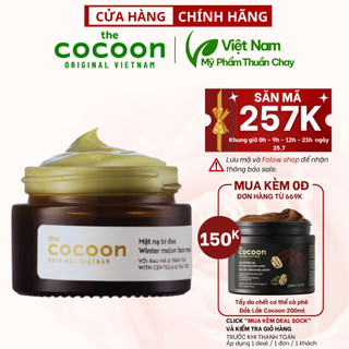  Mặt nạ bí đao the cocoon 30ml da dầu và mụn ẩn - Mỹ phẩm thuần chay Việt Nam 