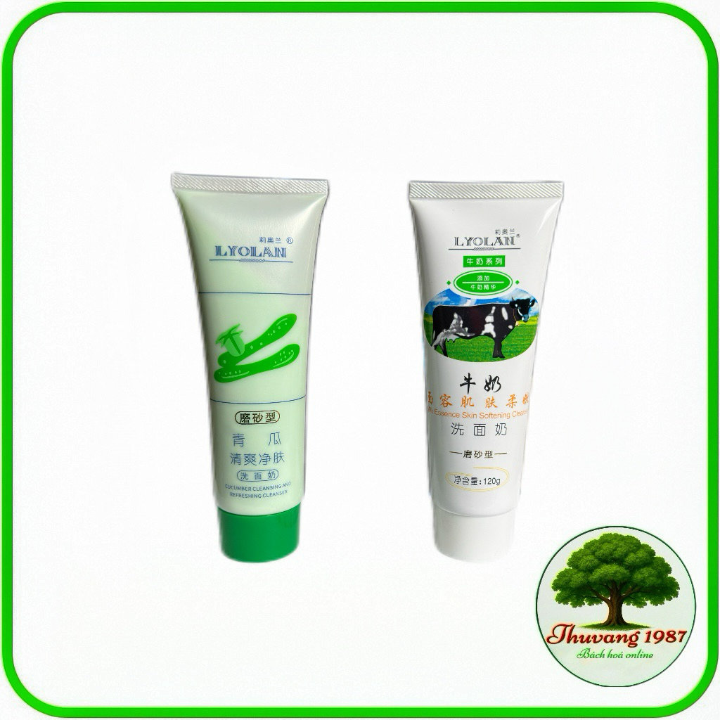 Sữa rửa mặt LYOLAN 120g sạch sâu dưỡng ẩm dịu nhẹ cho da nội địa trung