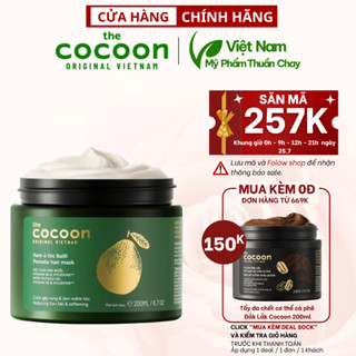 Kem ủ tóc bưởi Cocoon giảm gãy rụng và làm mềm tóc 200ml - Mỹ Phẩm Thuần Chay Việt Nam