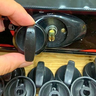 Nút bật bếp gas 3.7cm | 4cm Trục lỗ 8mm - Lắp được cho hầu hết bếp gas mặt kính phổ thông