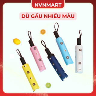 Ô Dù Đi Mưa, Đi Nắng Gấp Gọn Hình Gấu Dễ Thương. Dù gấu brown