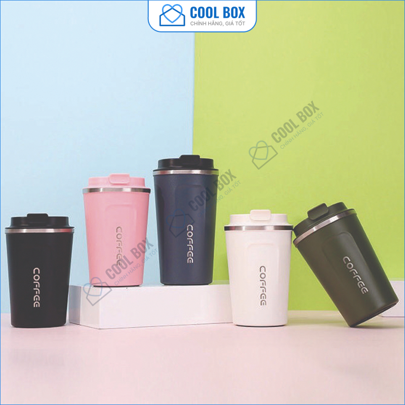 [Loại 1] Chữ Coffee được khắc laser lên Cốc giữ nhiệt COFFEE HOLIC 380 ml hàng xịn | BigBuy360 - bigbuy360.vn