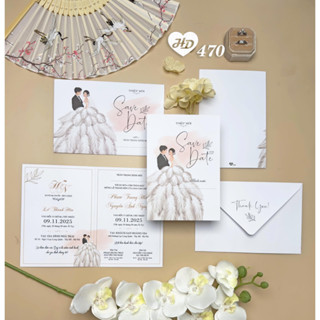 Thiệp Cưới có Bao Thư - mẫu hot, đẹp năm 2025 (nhận từ 50 thiệp)