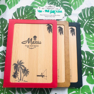 BÌA MENU CAO CẤP 20 LÁ VỪA A4 ( 23 x 32 cm)(MH 233220)