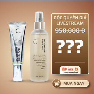  Combo Xịt Khoáng Đa Nhiệm & Kem Chống Nắng Nâng Tone Chuskin – Cấp ẩm kiềm dầu bảo vệ da  CB0136 