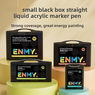  🖍️ Bút Marker ENMY Hộp Đen Nhỏ 80 Màu – Dễ Tô Màu Chuẩn Phù Hợp Cho Bé Học Vẽ & Thiết Kế 🎒 