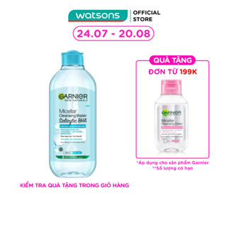 Nước Tẩy Trang Garnier Micellar Cleansing Water Salicylic BHA 400ml