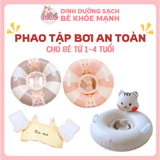 Phao tập bơi Bar-rot cho bé Hàn Quốc, Phao chống lật tập bơi chuẩn tư thế cho bé từ 1-4 tuổi [Kèm bơm]