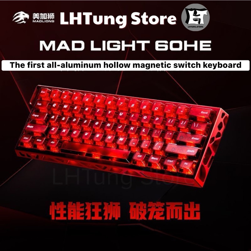 [SẴN GIAO] Bàn phím cơ gaming FGG MAD Light 60HE | Rapid Trigger | 8000hz | RGB