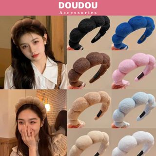 Băng đô rửa mặt Doudou Bờm nữ Băng đô cài tóc hình đám mây tạo độ phồng phong cách Hàn Quốc FG069