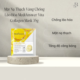 Mặt Nạ Thạch Vàng Chống Lão Hóa MediAnswer Vita Collagen Mask 35g  Vàng  
