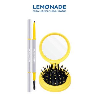 Combo Chì kẻ mày siêu mảnh lâu trôi Lemonade Micro Eyebrow 0,1g và Lemonade gương lược gấp gọn 2 trong 1 35g