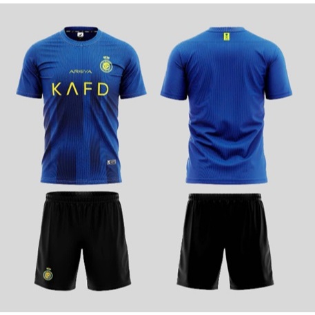 Bộ quần áo bóng đá AL NASS xanh đen sân khách 2024