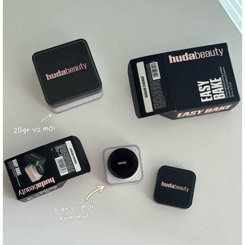   Sephora US  Phấn Phủ Bột Huda Beauty Easy Bake Loose Baking & Setting Powder Cherry Blossom Cake   đọc kĩ ghi chú   