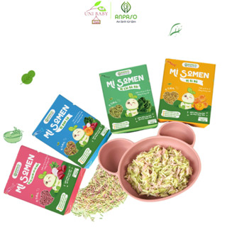 Mì Somen ăn dặm Anpaso cho bé ăn dặm từ 6 tháng tuổi, sợi mì đã cắt nhỏ giúp bé dễ nhai nuốt