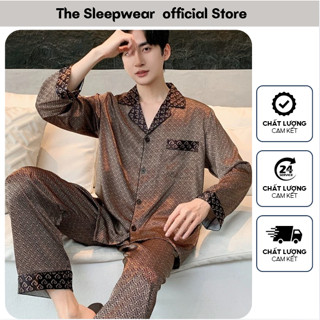 Bộ Pijama Lụa latin cao cấp dài tay  - Thesleepwear - Đồ ngủ lụa cao cấp mặc nhà cho nam