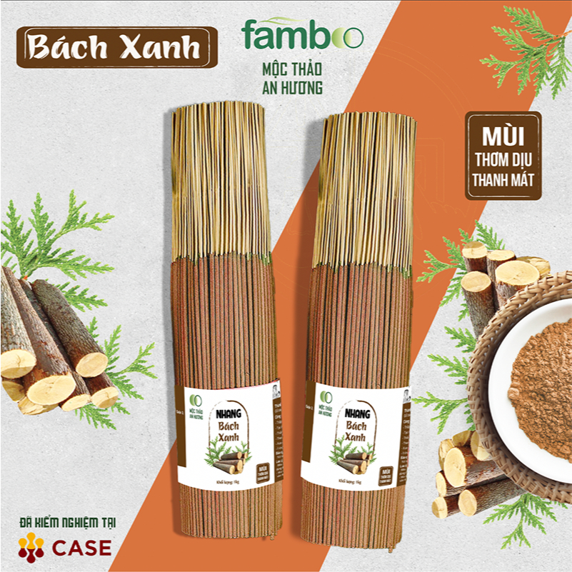 Nhang Bách Xanh, thơm dễ chịu, không mùi khét | Thích hợp phòng máy lạnh