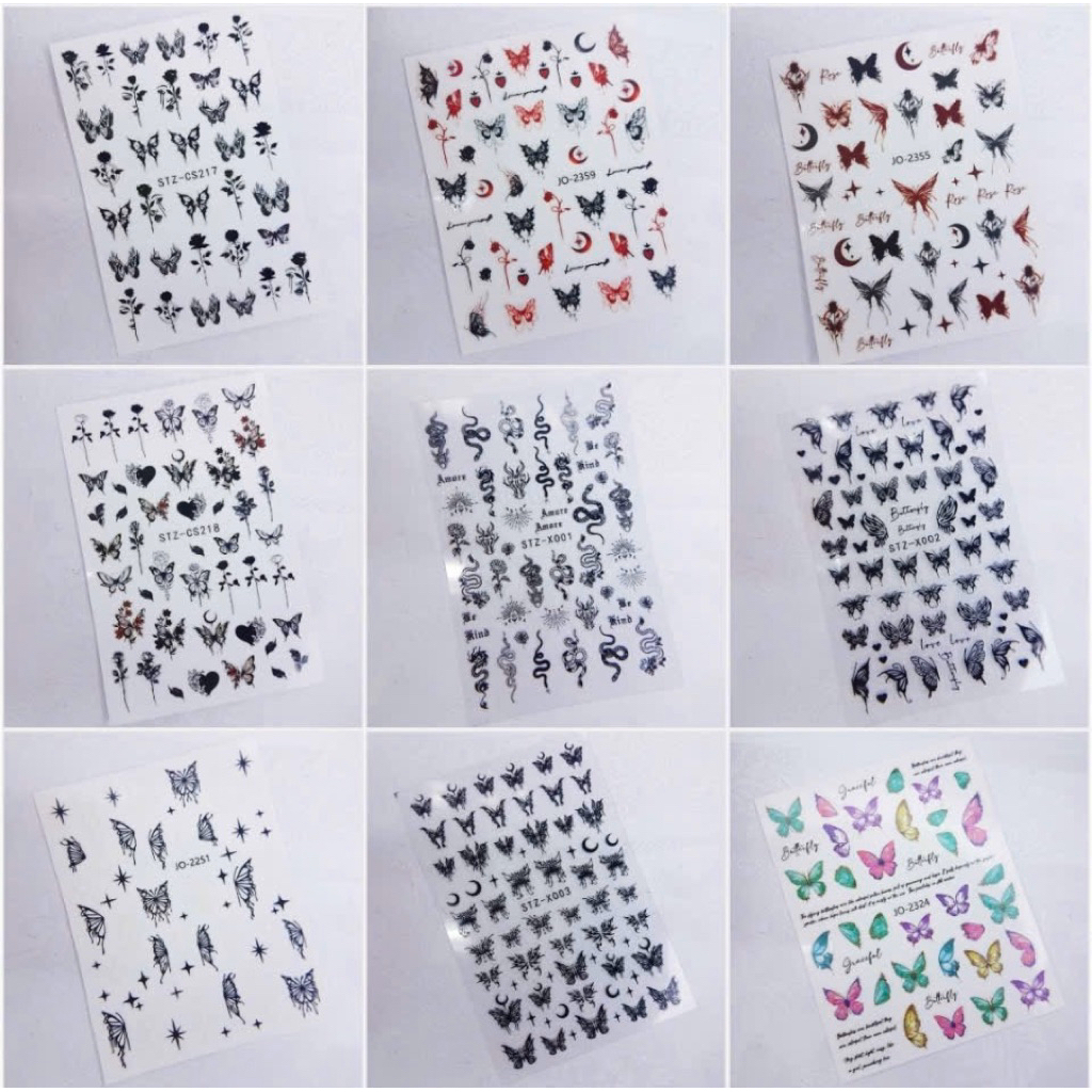 [Mua 3 Tấm Về Giá 8k] STICKER DÁN MÓNG CAO CẤP 3D MẪU MỚI