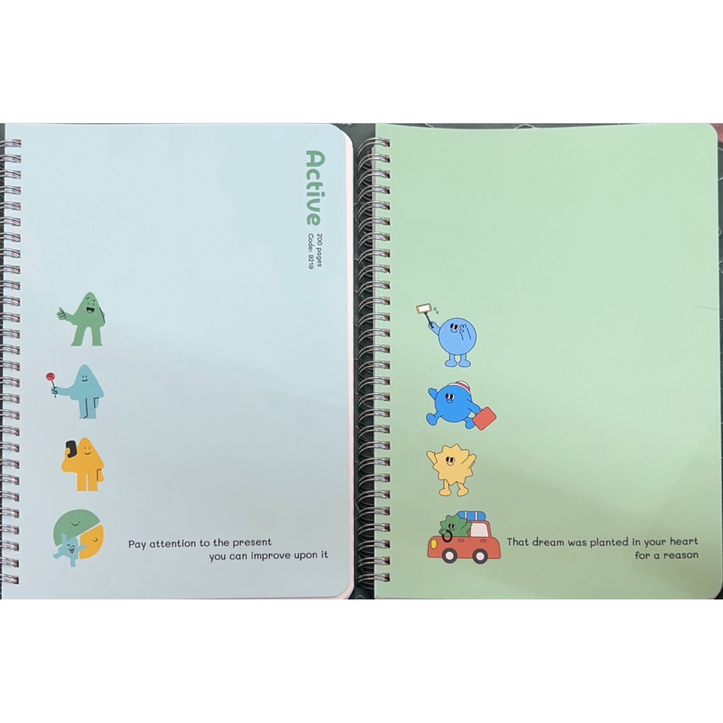 (XẢ LỖ) Sổ lò xo B5 200 trang Active