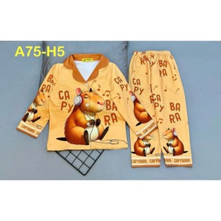 MÃ A75 SZ 12-45KG BỘ PIZAMA BÉ TRAI THUN LẠNH 3D