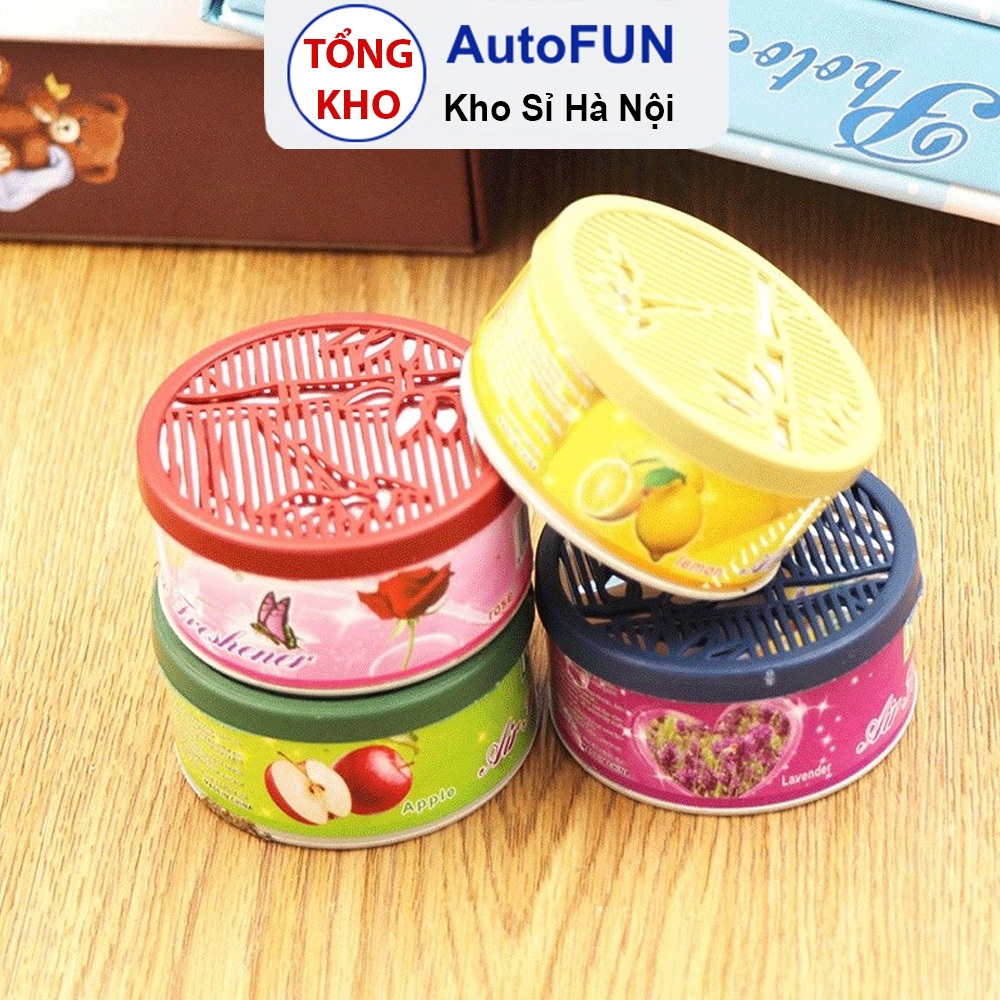 Combo 2 Sáp Thơm Dạng Hộp Tròn - Khử Mùi Hôi Cho Toilet, Phòng Ngủ, Tủ Quần Áo