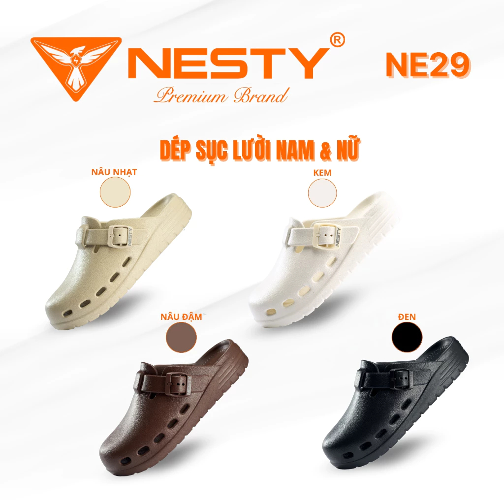 Dép lười quai gài thương hiệu NESTY chất liệu EVA MÃ NE29