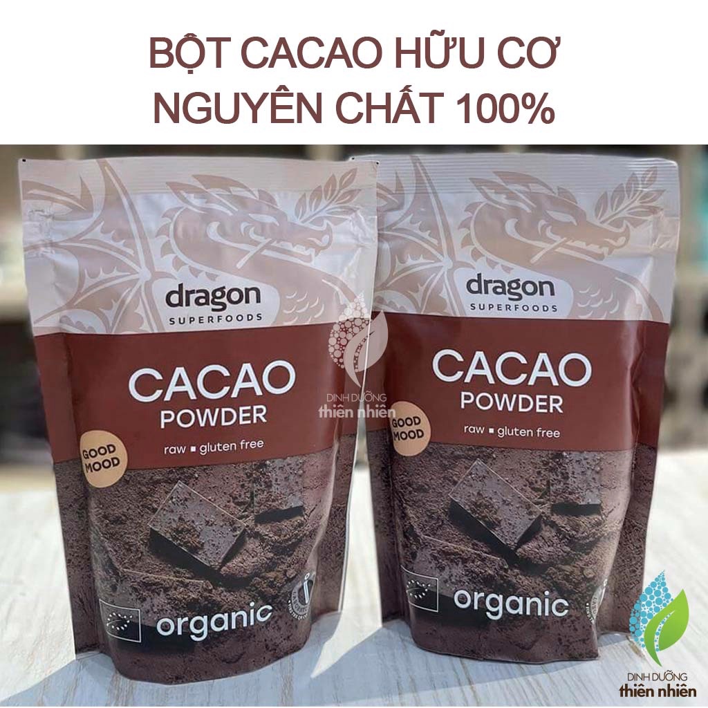 Bột Cacao Nguyên Chất Hữu Cơ Dragon Superfoods Organic Cacao Powder, 200g