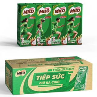 AMMYFOOD - Thùng 48 hộp/ NỬA THÙNG 24 HỘP sữa lúa mạch Milo 110ML/180ml