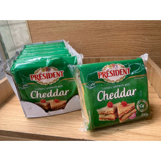 PHÔ MAI LÁT CHEDDAR PRÉSIDENT 200g