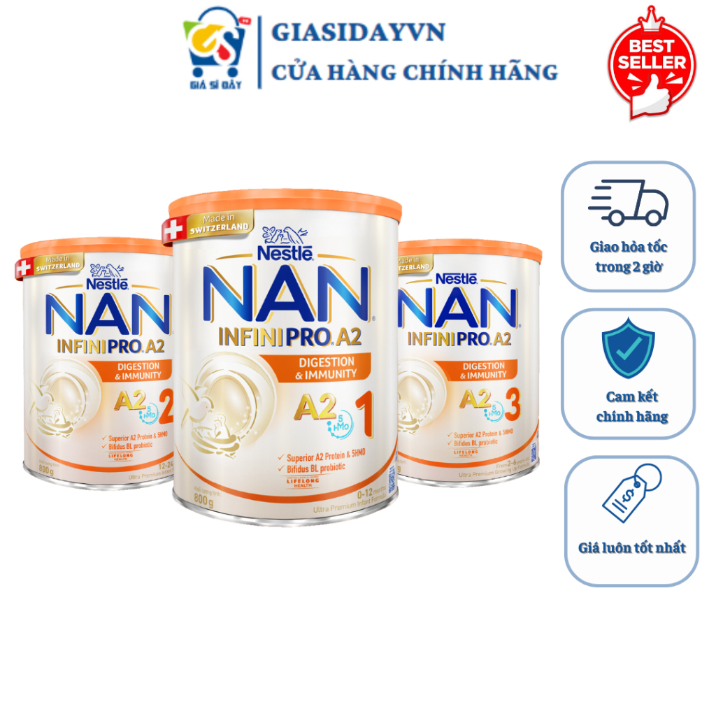 [Exp 2027] Sữa Nan InfiniPro A2 Nestle 400g, 800g