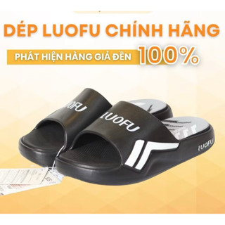   Hàng Chính Hãng  Dép lê nam nữ quai ngang LUOFU đúc nguyên khối lót êm mềm chống trơn trượt 6213 