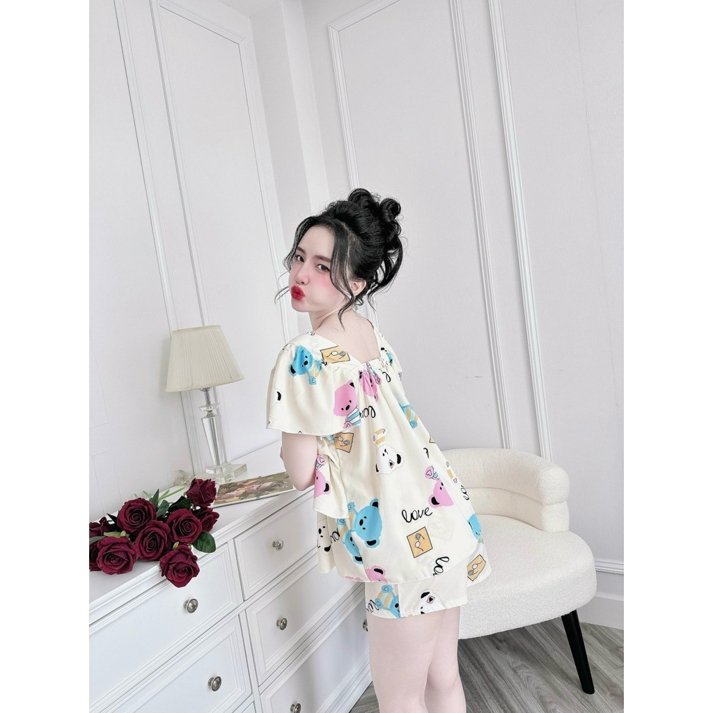 Đồ Bộ Lụa Mango Bigsize Cao Cấp - Tay ngắn quần lửng