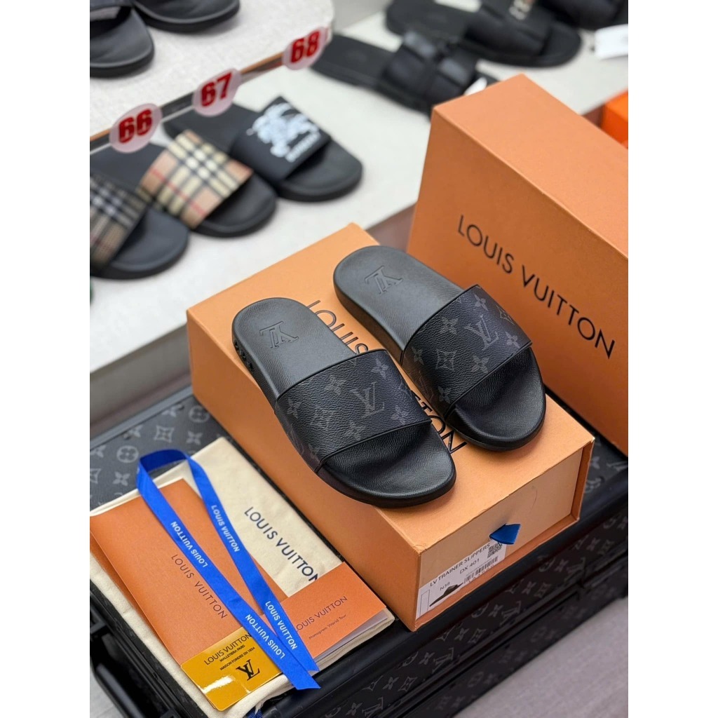 Dép LV Nam - Dép Nam LV Hoa Đế Cao Su cực nét , Đi Cực Êm Chân , Mẫu Mã Đẹp 2025