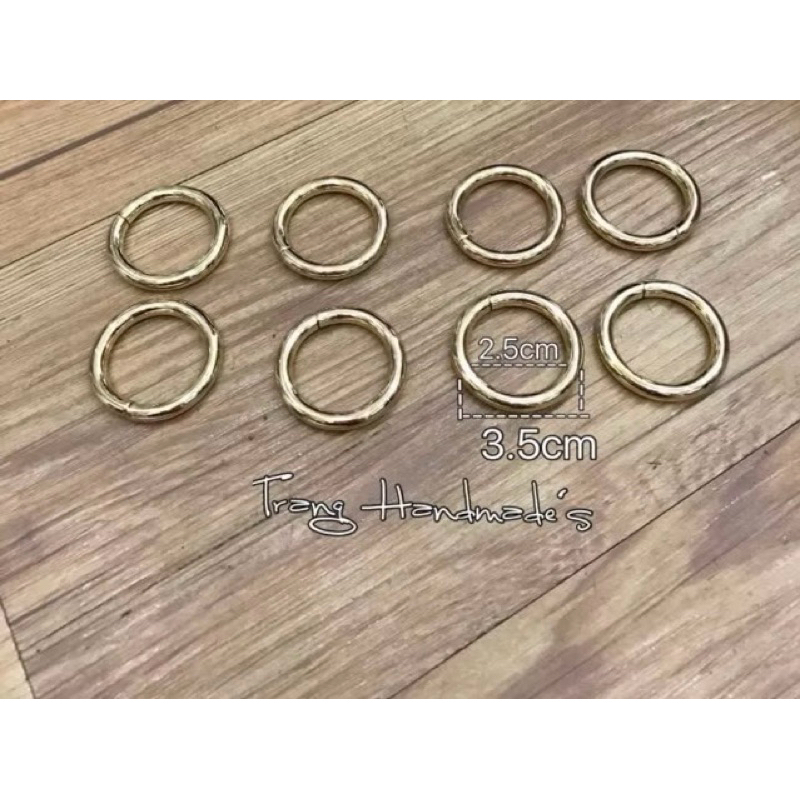 Khoen tròn 2.5cm phụ kiện túi xách