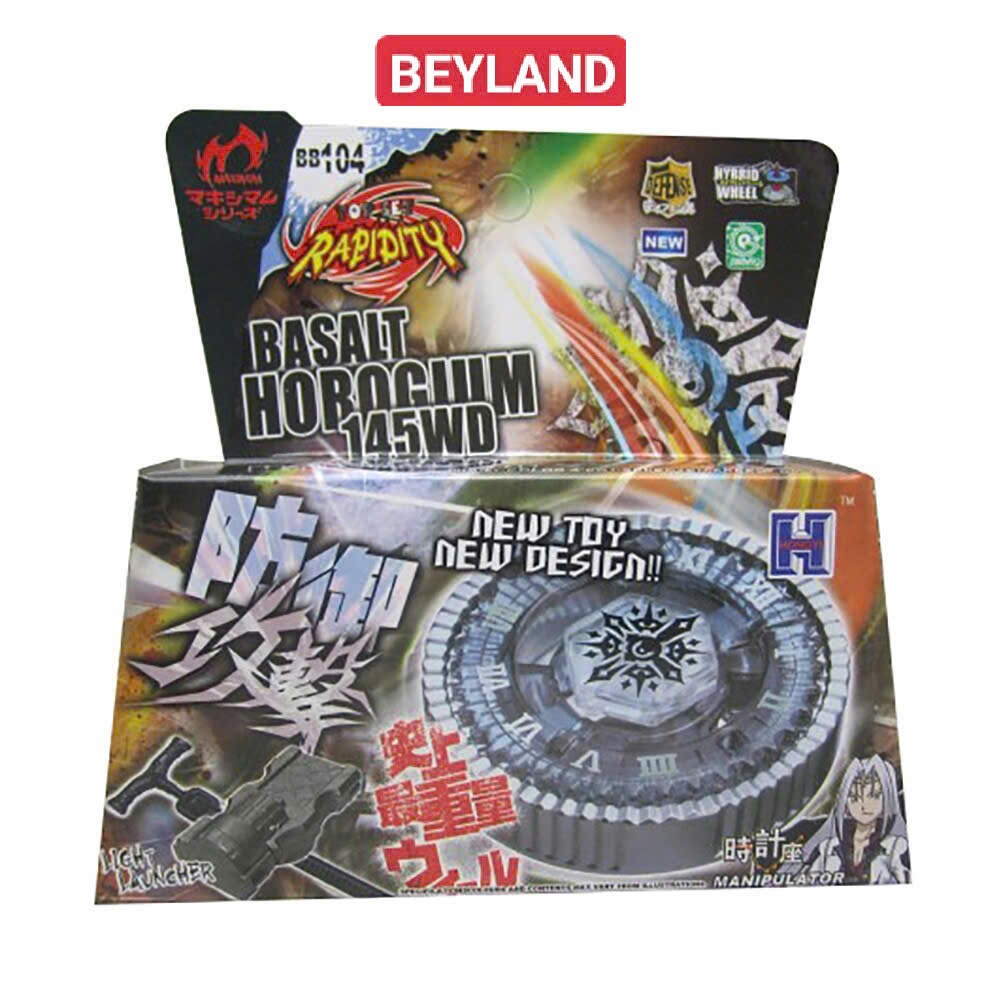 Con Quay Beyblade 4D BB104 Trùm Đồng Hồ Basalt Horogium