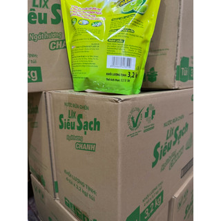 Lix Siêu Sạch Tui Nước Rửa Chén Siêu Sạch 3.2KG Ngọt Hương Chanh Loại Bỏ Vết Bẩn Cứng Đầu Tiện Lợi Dễ Sử Dụng Hàng Ngày