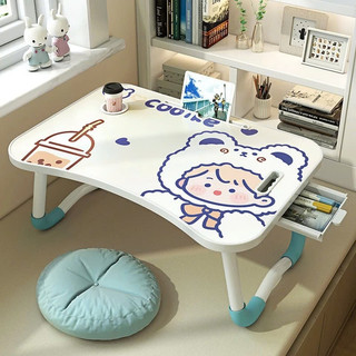  Bàn học gấp gọn hoạt hình ngộ nghĩnh IMU Furniture ,Bàn gấp có ngăn kéo đựng bút 