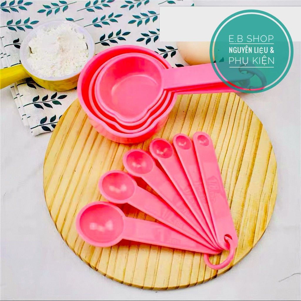 B276 Set 10 cup - thìa đong đo lường làm bếp Dụng cụ làm bánh