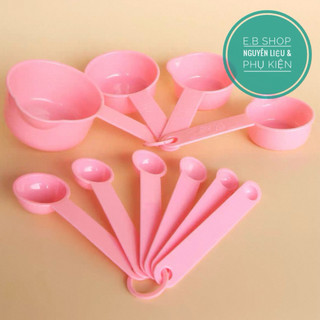 B276 Set 10 cup - thìa đong đo lường làm bếp Dụng cụ làm bánh