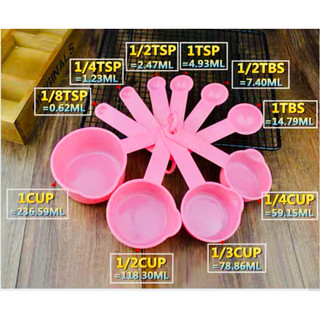 B276 Set 10 cup - thìa đong đo lường làm bếp Dụng cụ làm bánh