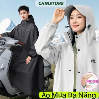 Áo mưa dài toàn thân đa năng chống thấm siêu nhẹ nam nữ dùng đi mưa đi nắng thời trang cao cấp