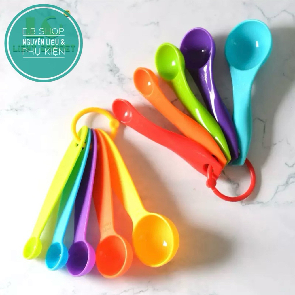 B193 Set 5 thìa đong Ligh Carbinet dụng cụ đong làm bếp nấu ăn